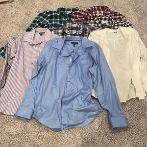 Huge 7 piece lot men’s button down dress shirts size large L